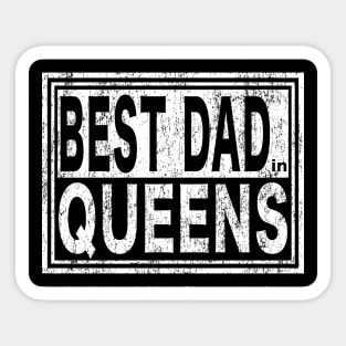Best Dad in Queens Vintage Father's Day Sticker